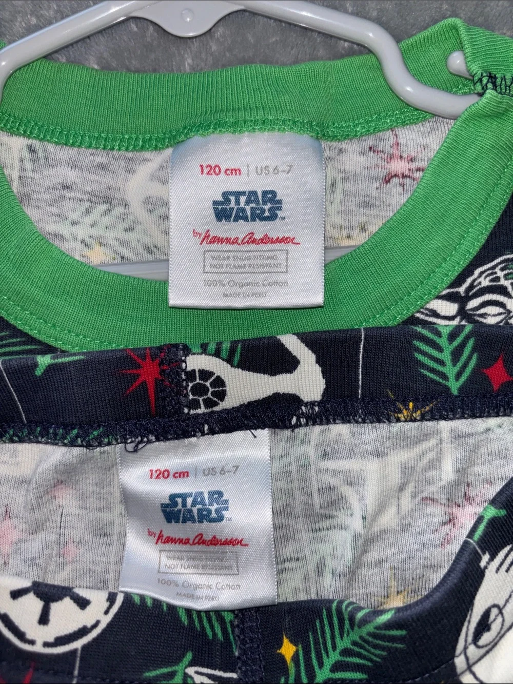 Star Wars Hanna Andersson organic cotton pajamas set 120 6-7